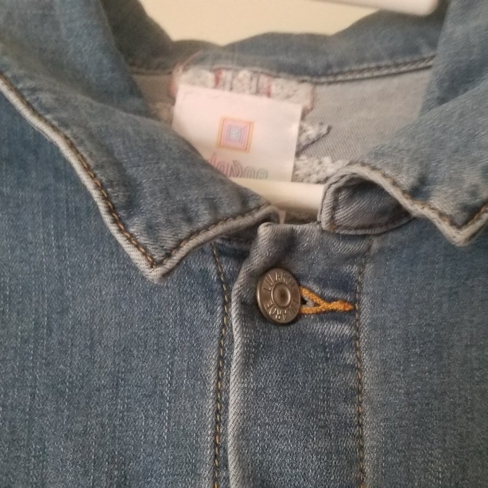 LuLaroe Jean Jacket Womens Size XL - Picture 12 of 15